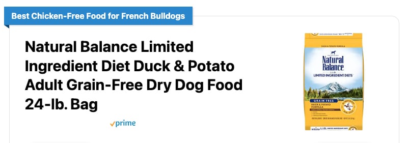 Natural Balance L.I.D. Duck & Potato Dry Dog Food