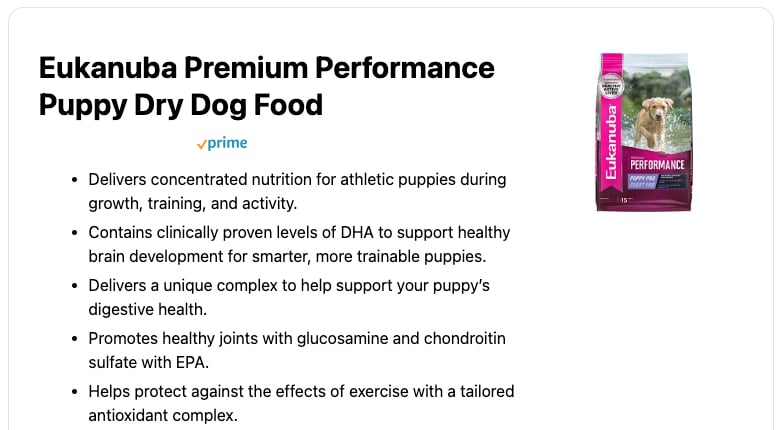 Eukanuba Premium Performance Puppy Dry Dog Food