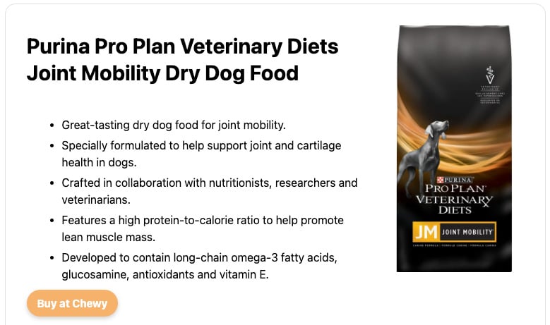 Purina Pro Plan Veterinary Diets Joint Mobility Dry Dog Food